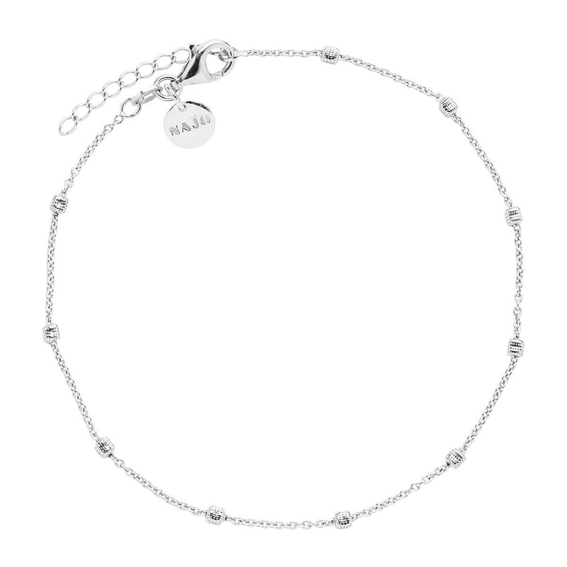 NAJO Birdsong Silver Chain Anklet (23cm+ext)