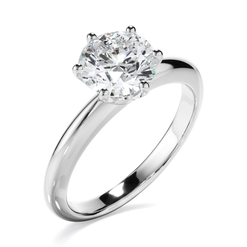 1ct Round Brilliant Cut Lab Grown Diamond Ring