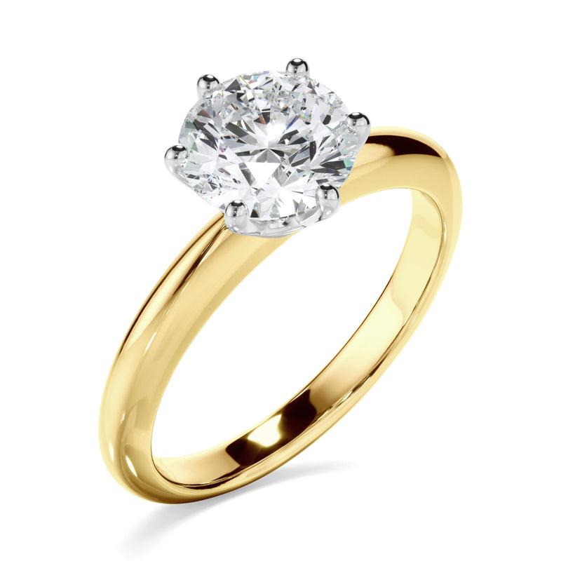 1ct Round Brilliant Cut Lab Grown Diamond Ring