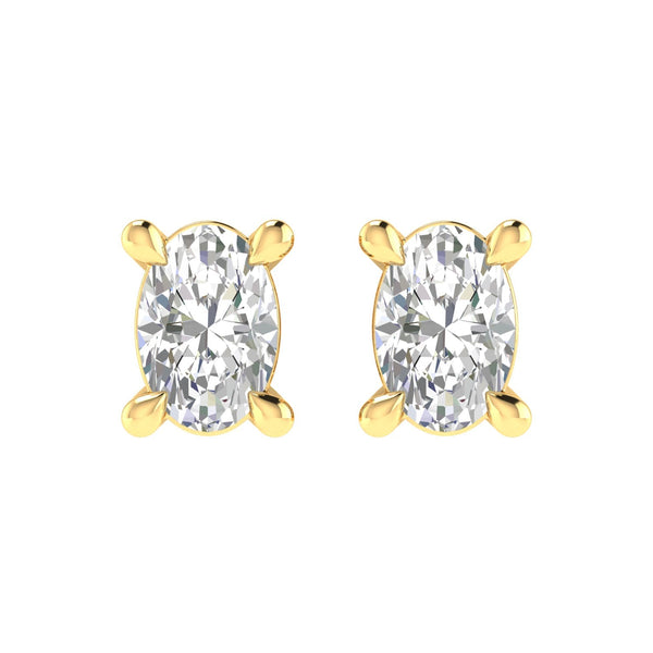 Diamond Stud Earrings with 0.25ct Diamonds in 9ct Yellow Gold