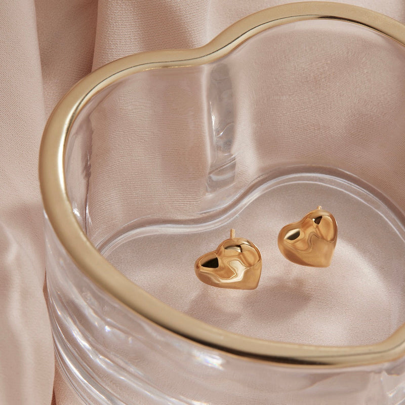 NAJO Amore Yellow Gold Stud Earrings