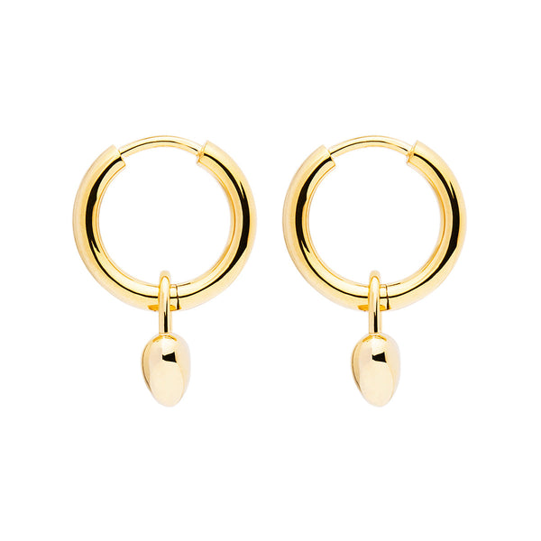 NAJO Amore Yellow Gold Hoop Earrings