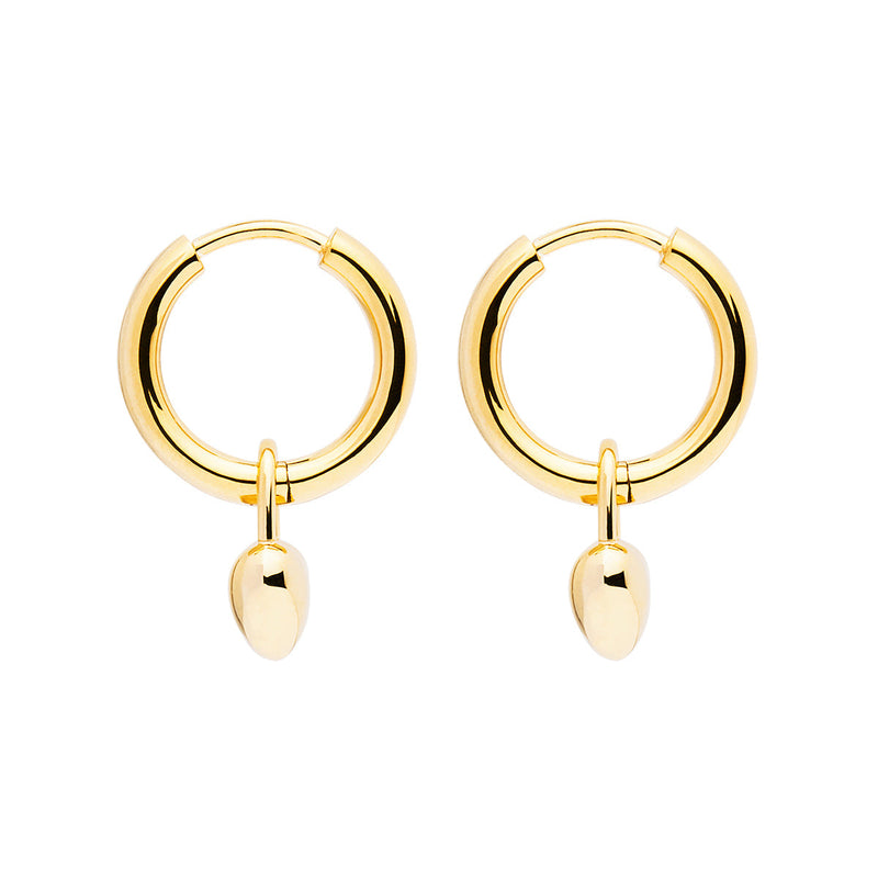 NAJO Amore Yellow Gold Hoop Earrings