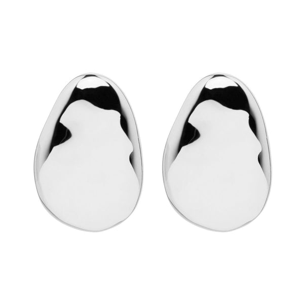 NAJO Pebblestone Silver Stud Earrings