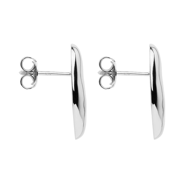 NAJO Pebblestone Silver Stud Earrings