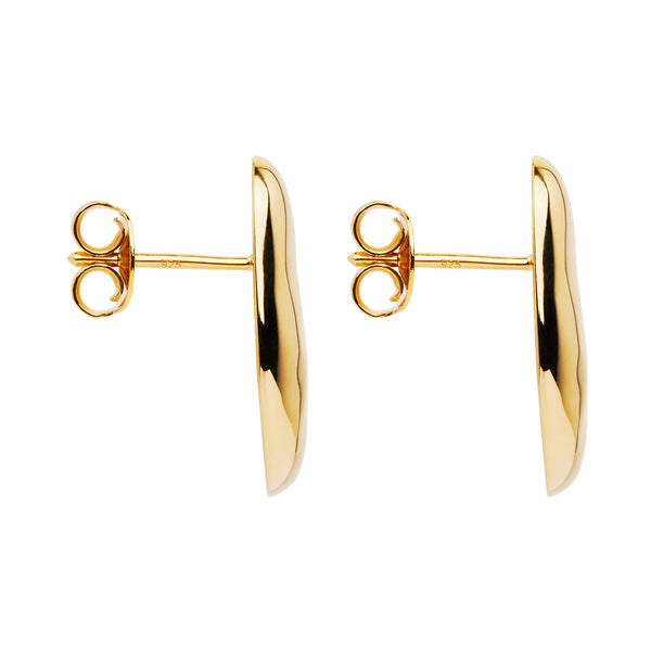 NAJO Pebblestone Yellow Gold Stud Earrings