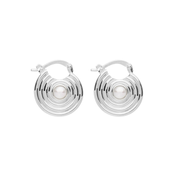 NAJO Siren's Song Silver Pearl Earrings