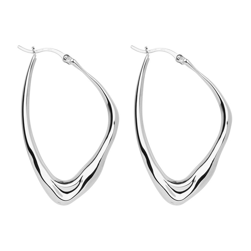 NAJO Isola Silver Hoop Earrings