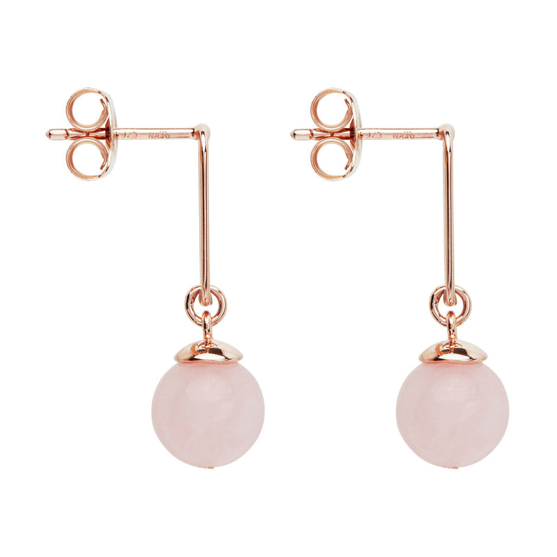 NAJO Alba Rose Quartz Earrings