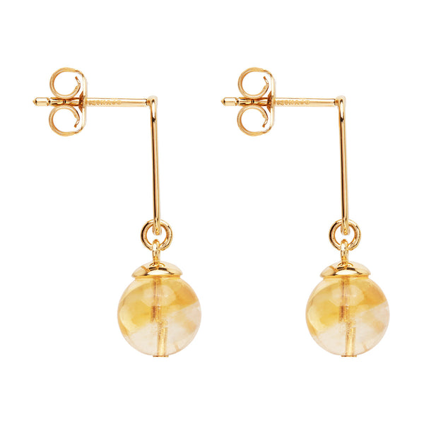 NAJO Limoncello Citrine Yellow Gold Earrings