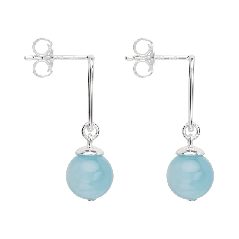 NAJO Ulysses Aquamarine Silver Earrings