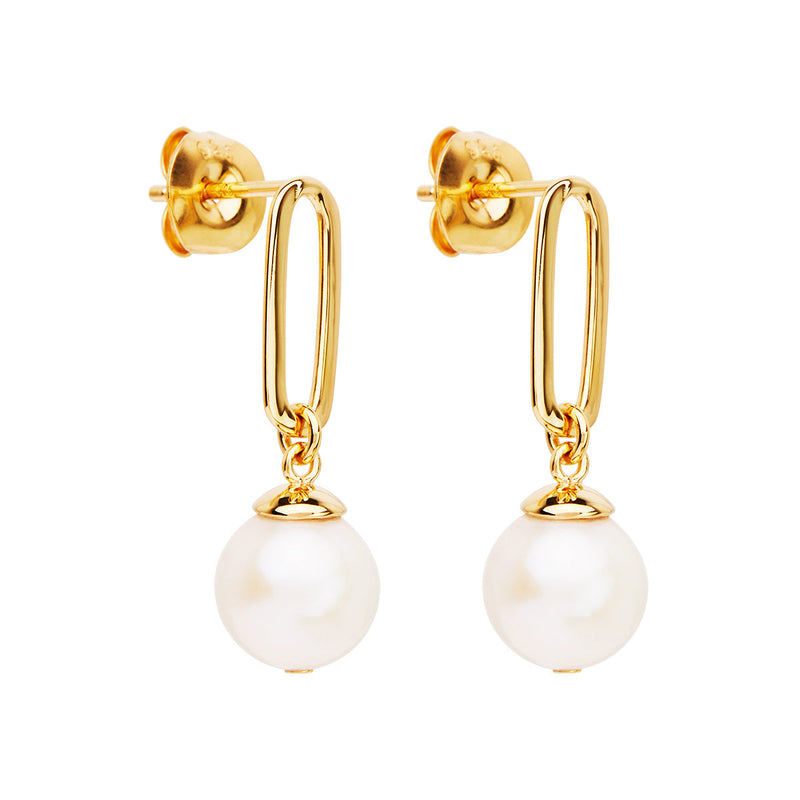 NAJO The Enchantress Yellow Gold Drop Stud Earrings