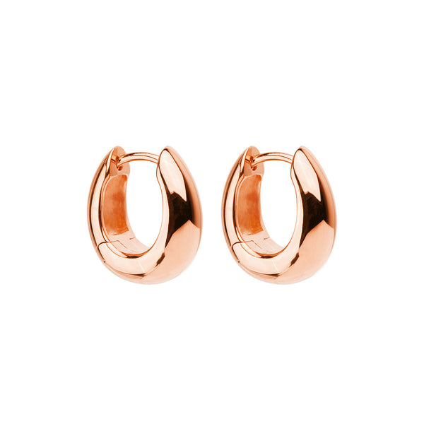 NAJO Arco Rose Gold Huggie Earrings