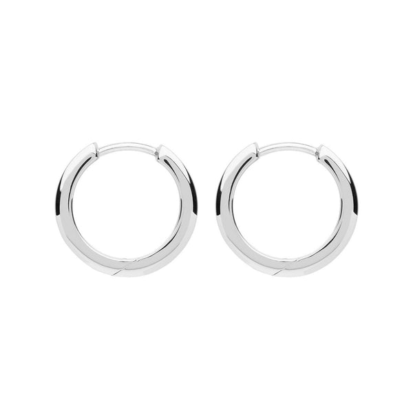 NAJO Stella Silver Huggie Earrings