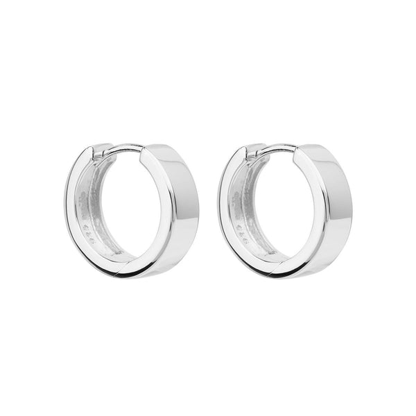 NAJO Stella Silver Huggie Earrings