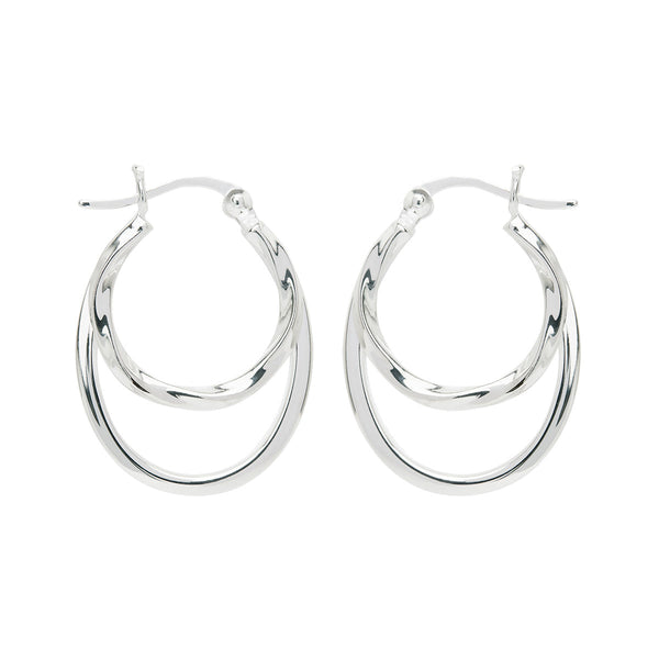 NAJO Sea of Change Silver Hoop Earrings