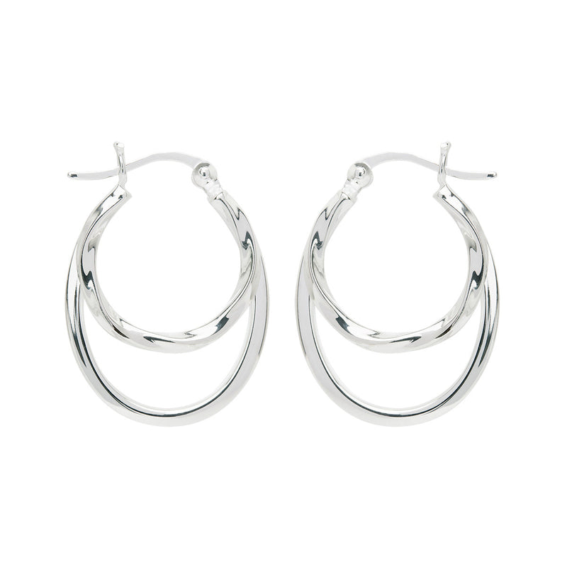 NAJO Sea of Change Silver Hoop Earrings