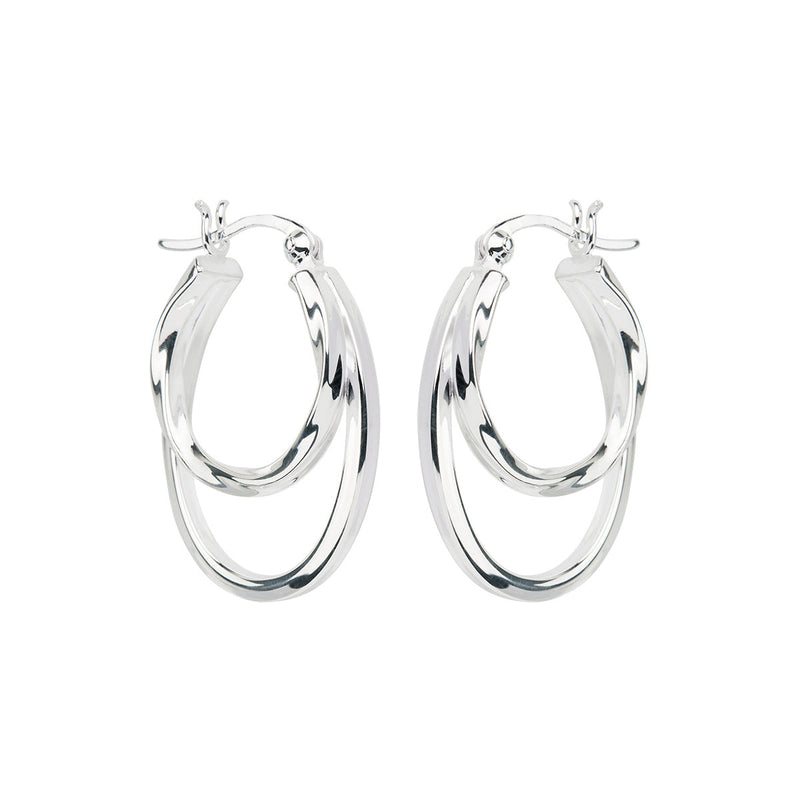 NAJO Sea of Change Silver Hoop Earrings