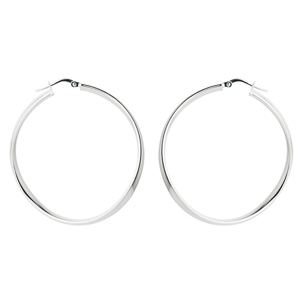 NAJO Odyssey Silver Hoop Earrings