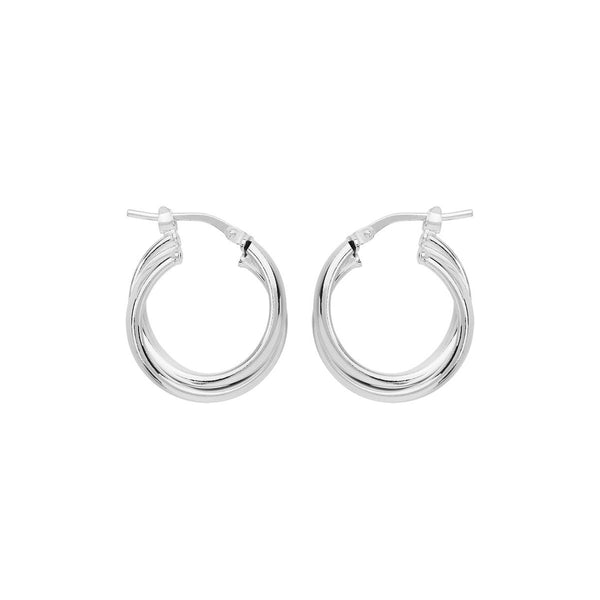 NAJO Sunshine Silver Hoop Earrings