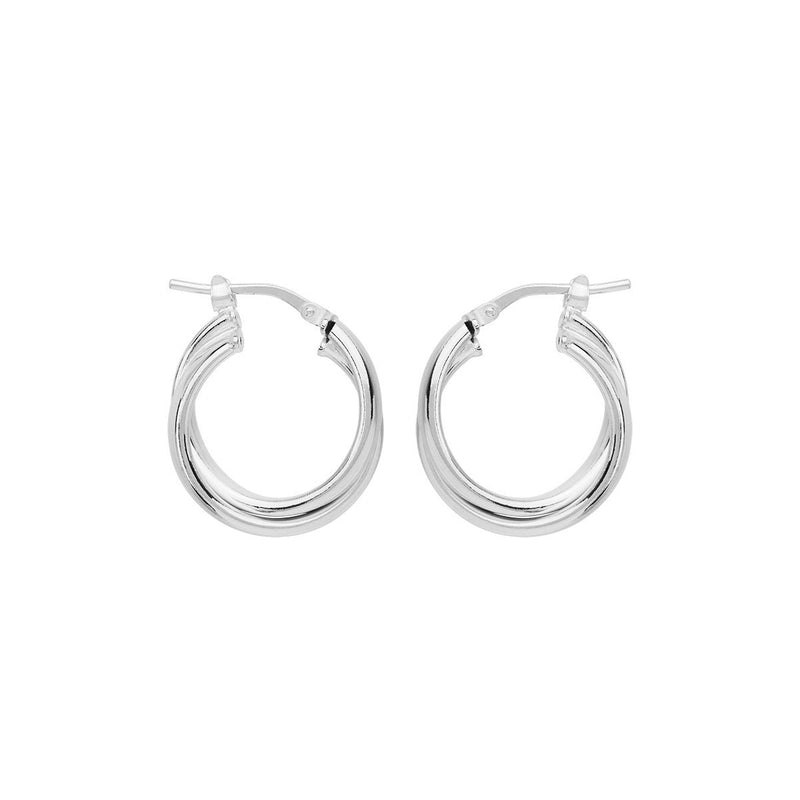 NAJO Sunshine Silver Hoop Earrings