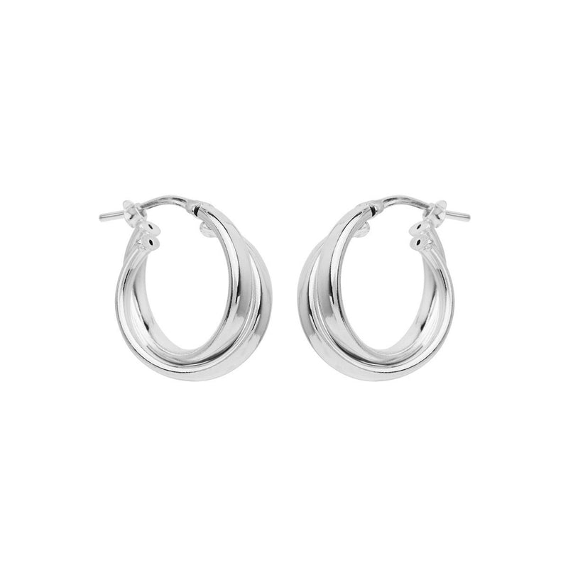 NAJO Sunshine Silver Hoop Earrings