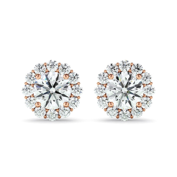 0.45ct Round Brilliant Cut Lab Grown Diamond Stud Earrings