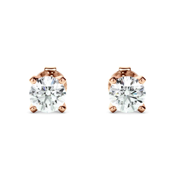 0.50ct Round Brilliant Cut Lab Grown Diamond Stud Earrings