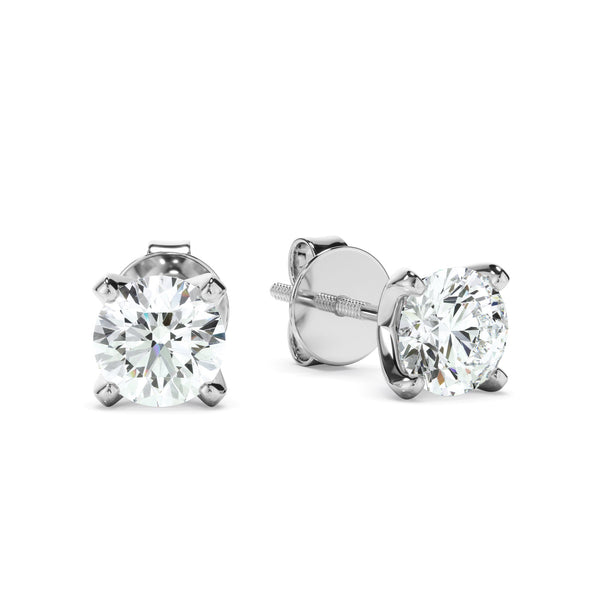 0.50ct Round Brilliant Cut Lab Grown Diamond Stud Earrings