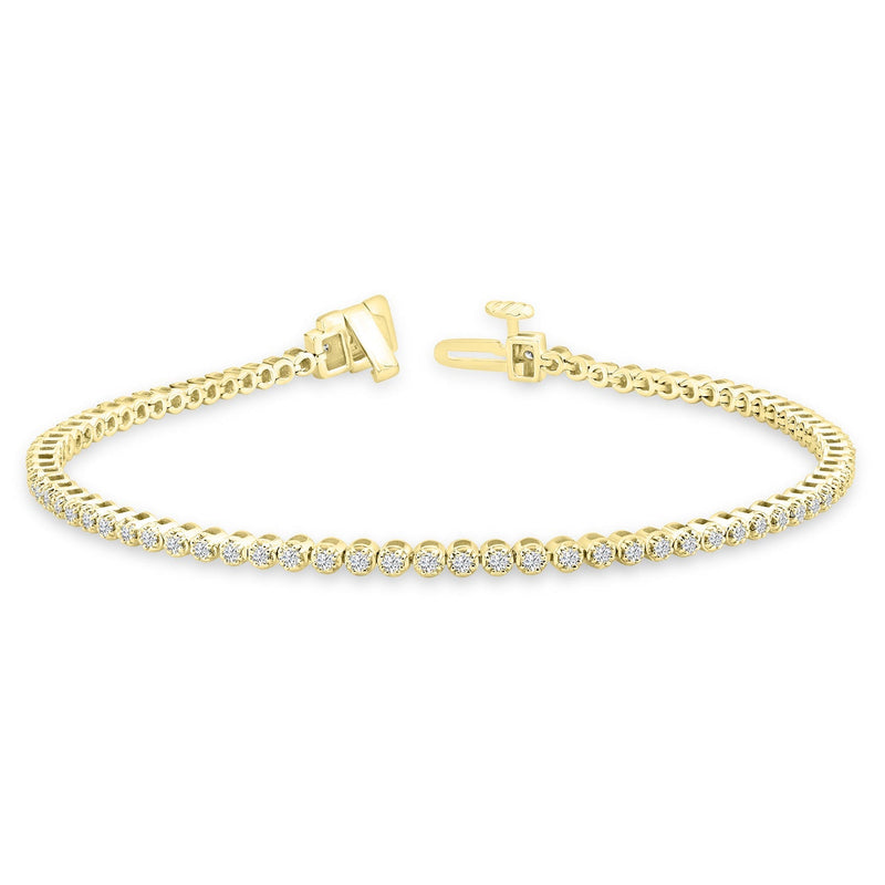 1.00ct Lab Grown Diamond Bracelet in 18ct Yellow Gold