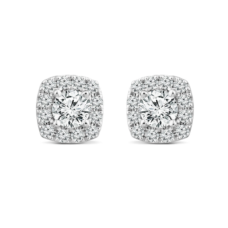 1.87ct Lab Grown Diamond Stud Earrings in 18ct White Gold