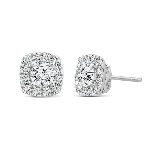 1.87ct Lab Grown Diamond Stud Earrings in 18ct White Gold