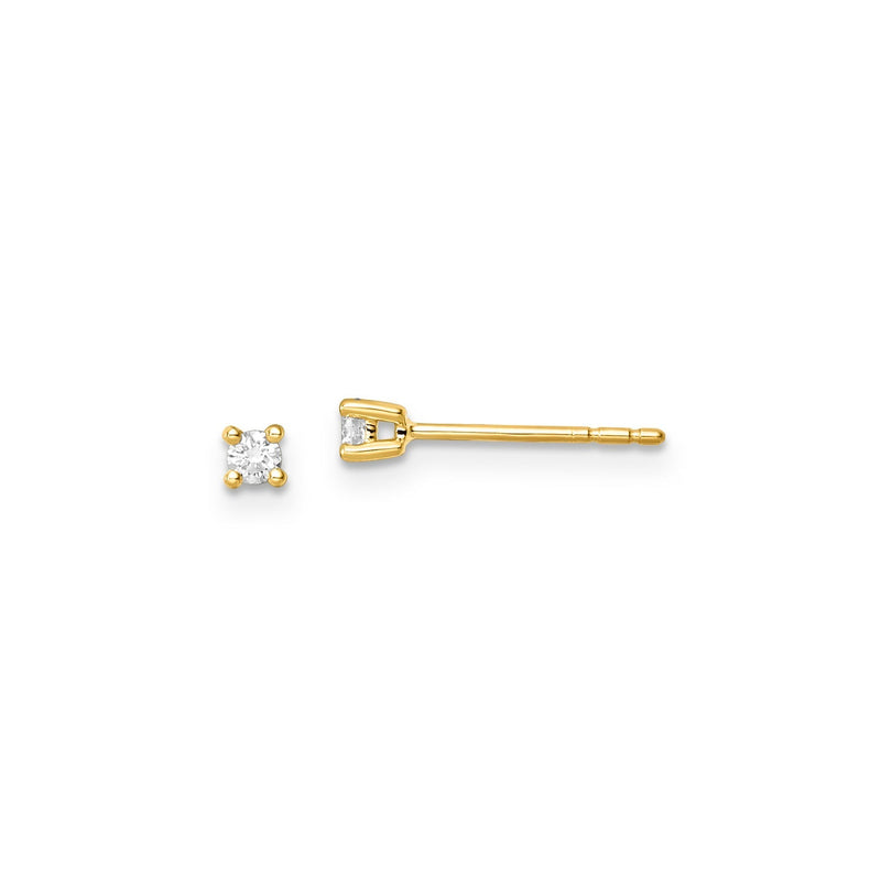 0.10ct Lab Grown Diamond Earrings in 9ct Yellow Gold