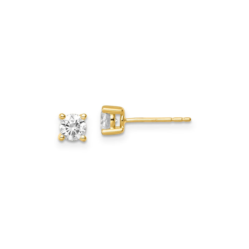 0.75ct Lab Grown Diamond Earrings in 9ct Yellow Gold