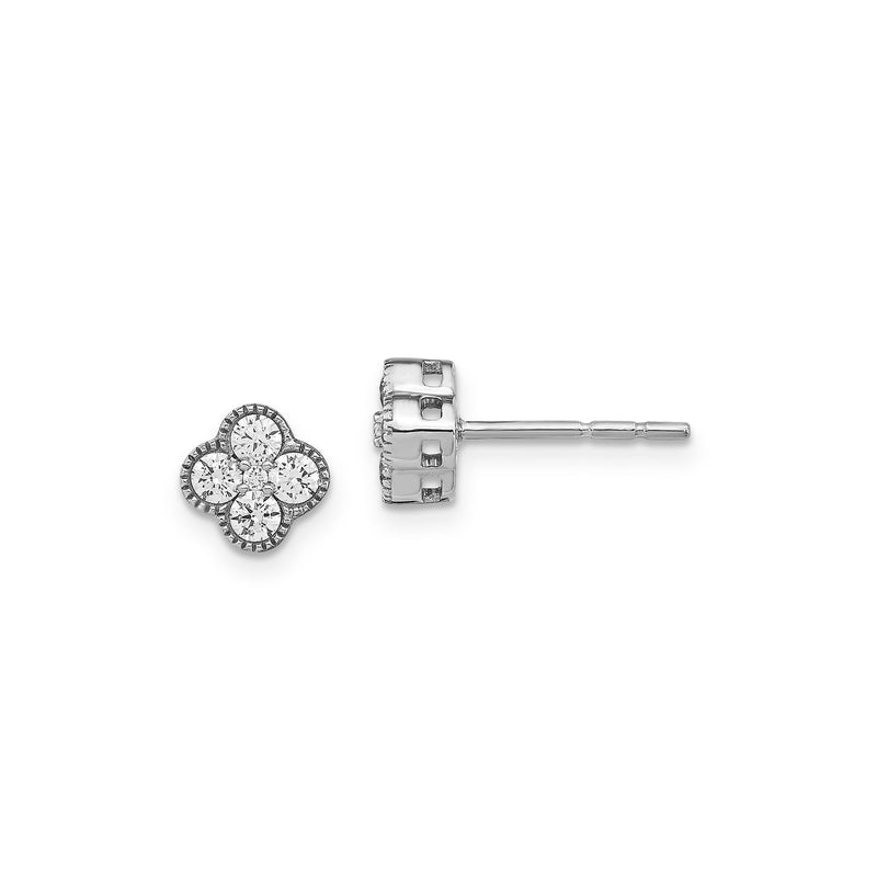 0.50ct Lab Grown Diamond Earrings in 9ct White Gold