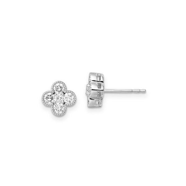 0.74ct Lab Grown Diamond Earrings in 9ct White Gold