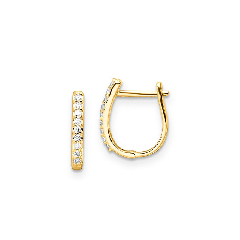 0.10ct Lab Grown Diamond Earrings in 9ct Yellow Gold