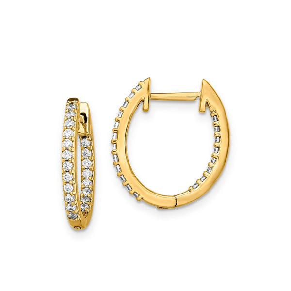 0.50ct Lab Grown Diamond Earrings in 9ct Yellow Gold