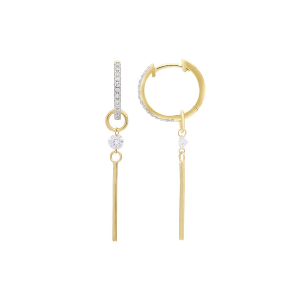 0.5ct Lab Grown Diamond Earrings in 9ct Yellow Gold