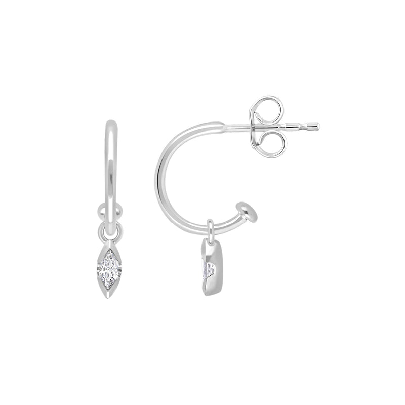 0.2ct Lab Grown Diamond Earrings in 9ct White Gold