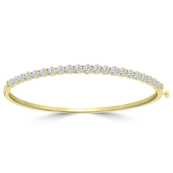 4.00ct Lab Grown Diamond Bangle in 18ct Yellow Gold