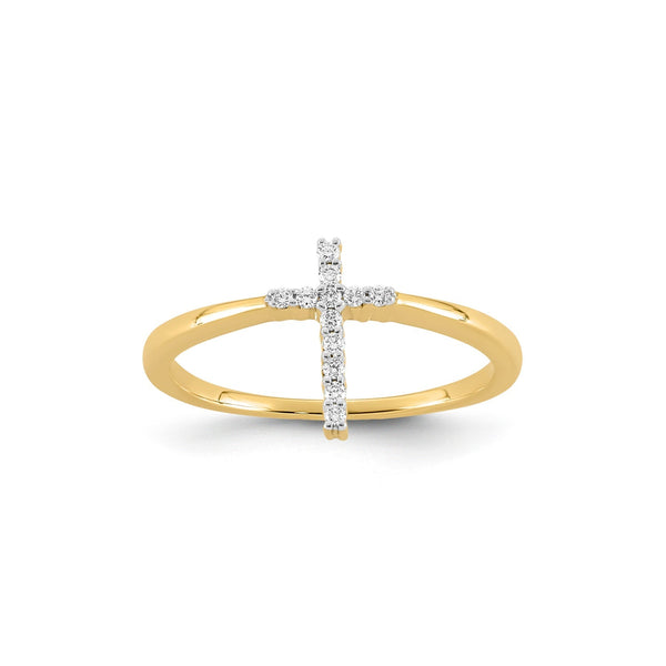 0.08ct Lab Grown Diamond Ring in 9ct Yellow Gold