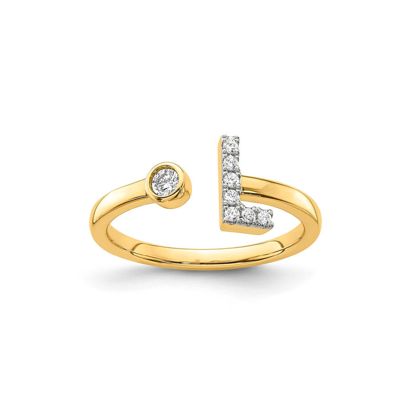 0.13ct Lab Grown Diamond Ring in 9ct Yellow Gold