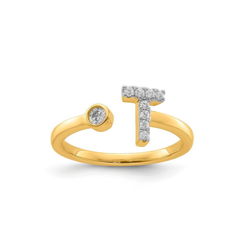 0.14ct Lab Grown Diamond Ring in 9ct Yellow Gold