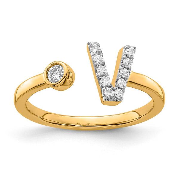 0.16ct Lab Grown Diamond Ring in 9ct Yellow Gold