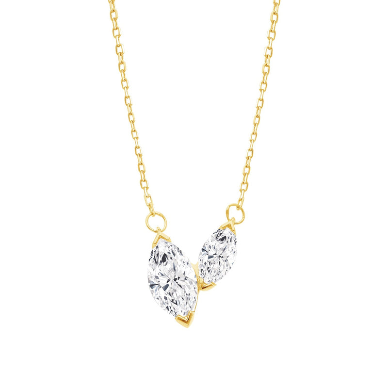 0.7ct Lab Grown Diamond Necklace in 9ct Yellow Gold