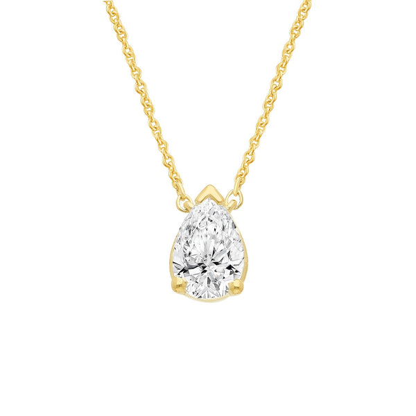 0.26ct Lab Grown Diamond Necklace in 9ct Yellow Gold