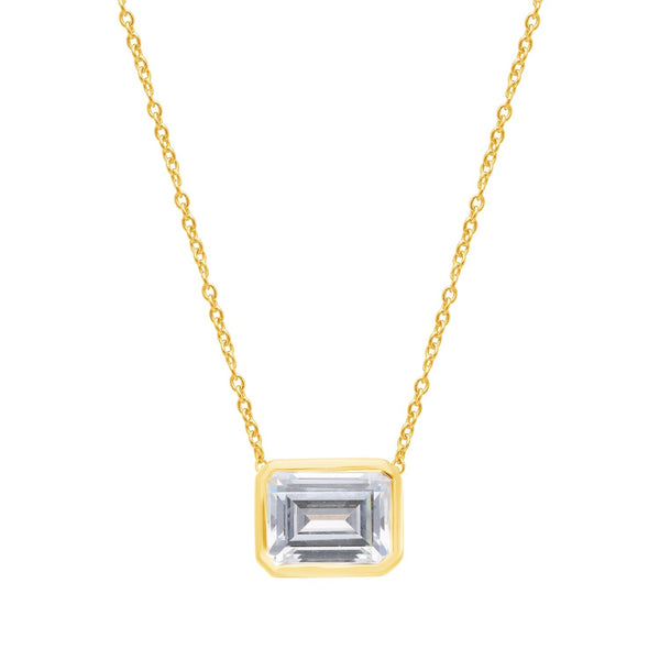 2ct Lab Grown Diamond Necklace in 9ct Yellow Gold