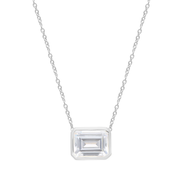 2ct Lab Grown Diamond Necklace in 9ct White Gold