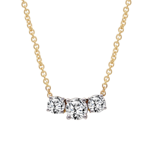 0.49ct Lab Grown Diamond Necklace in 9ct Yellow Gold